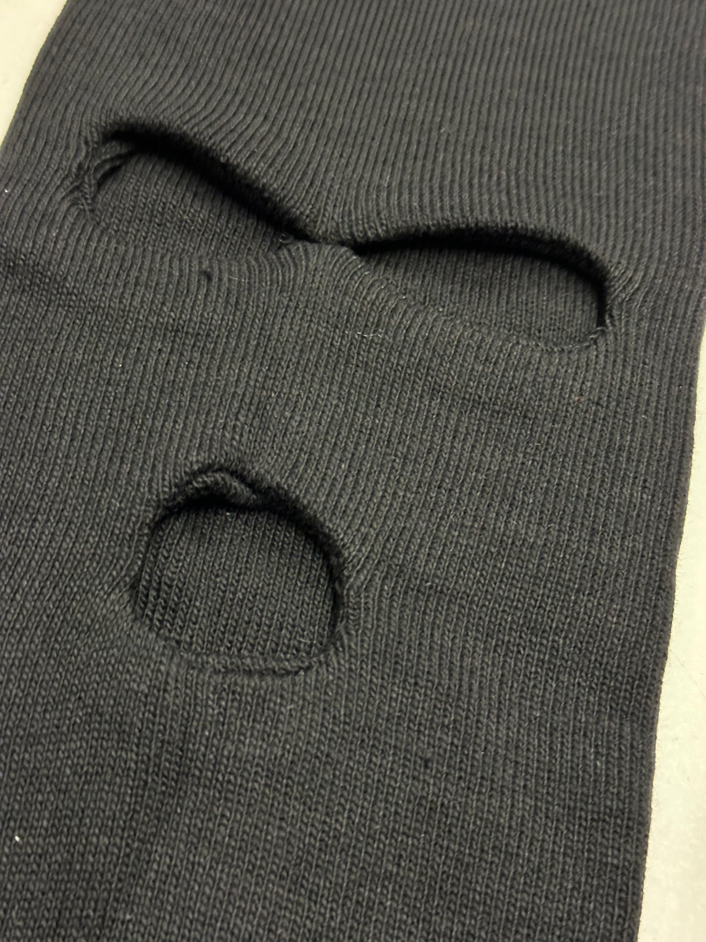 3 Hole Knitted Balaclava Black Ski Mask Hood
