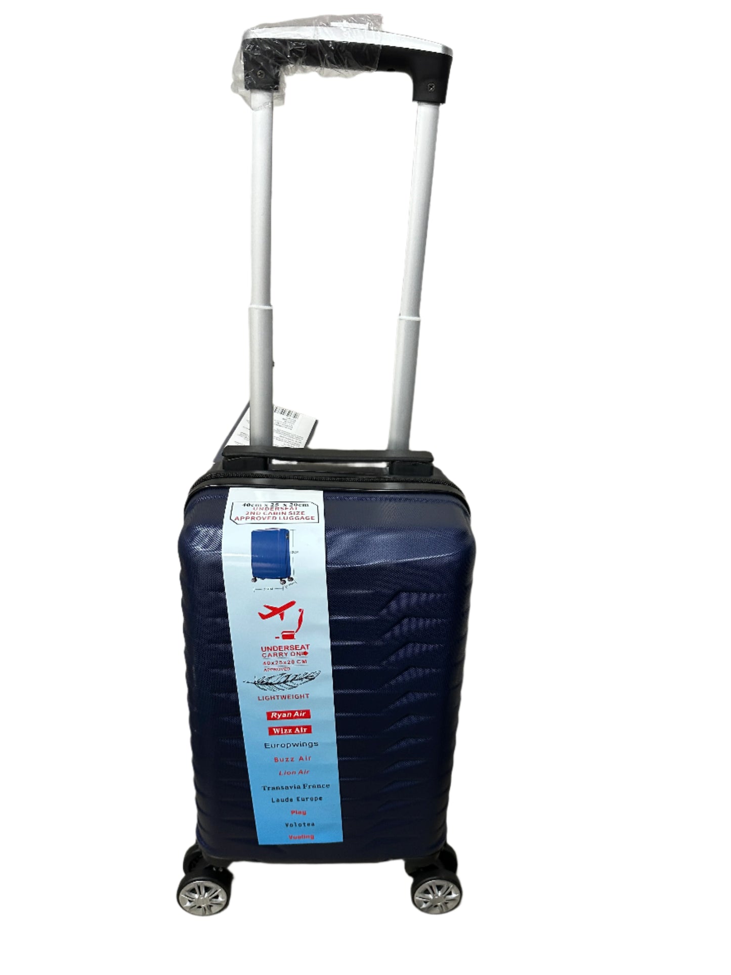 Cabin Bag 40X25X20CM Under Seat Carry On Travel Ryanair Luggage Wheel Suitcase