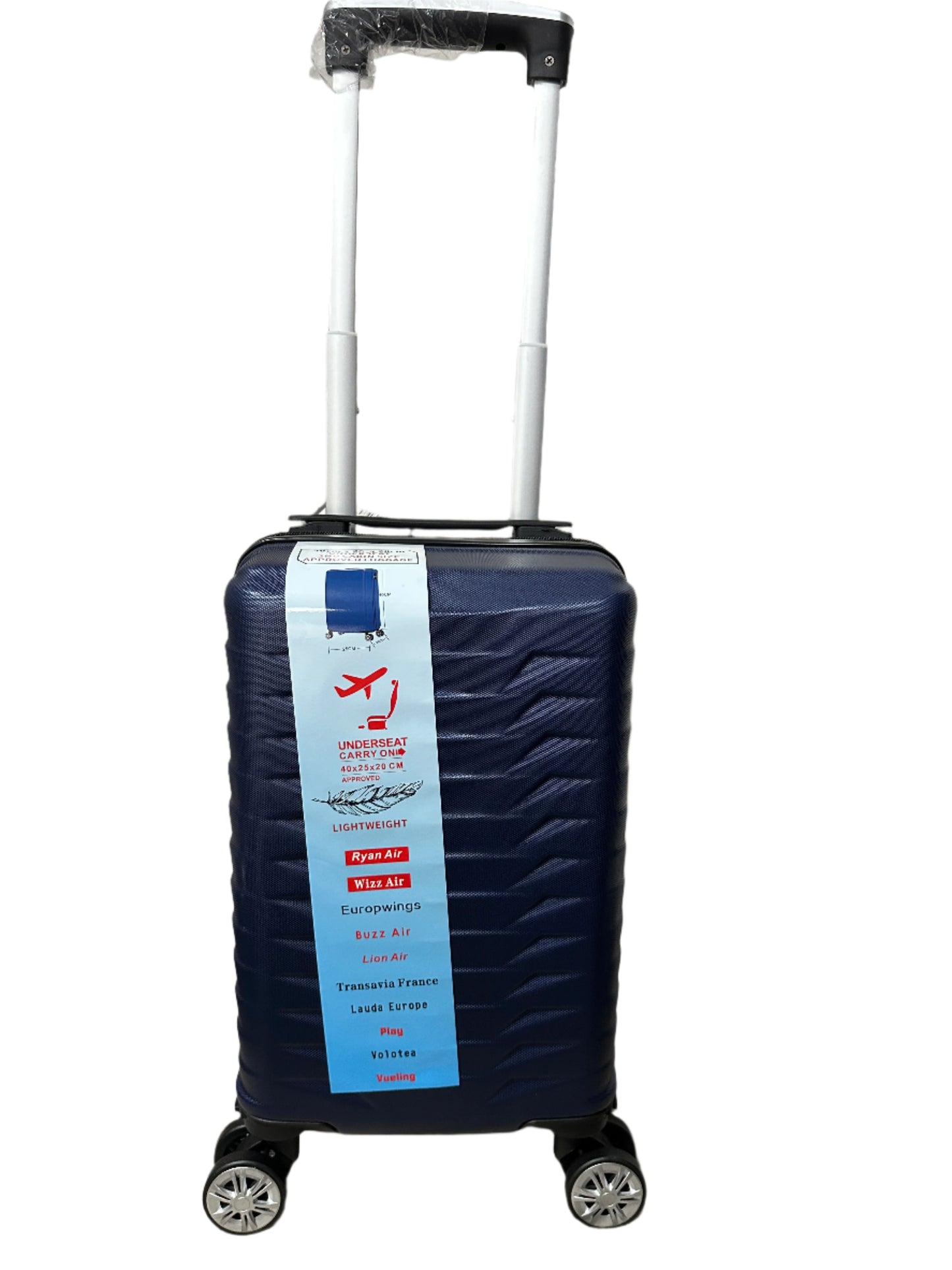 Cabin Bag 40X25X20CM Under Seat Carry On Travel Ryanair Luggage Wheel Suitcase