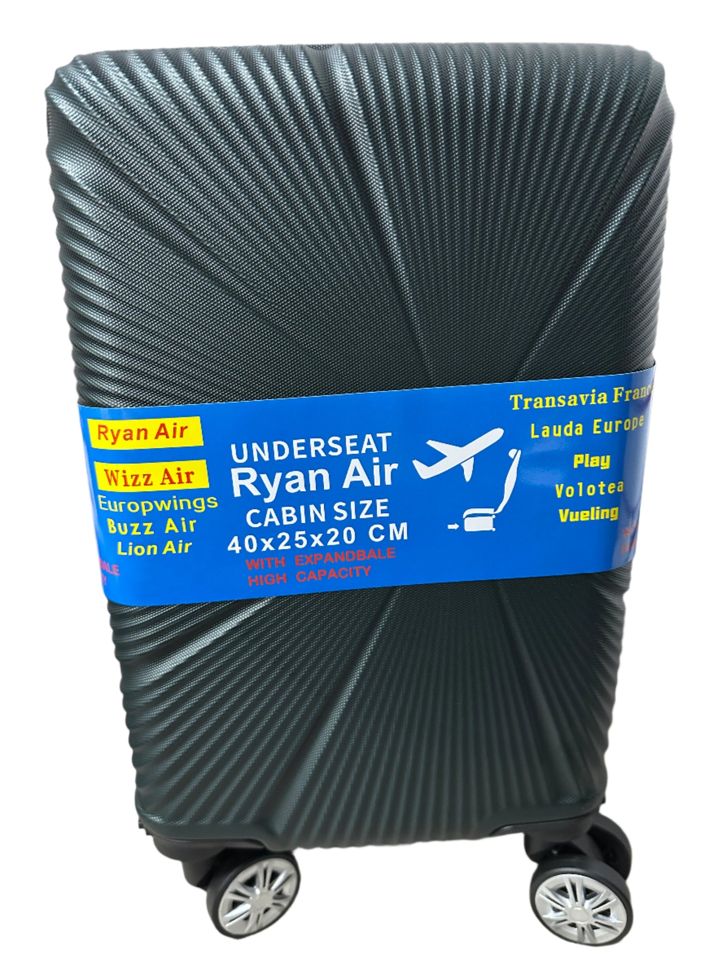 Cabin Bag 40X25X20CM Under Seat Carry On Travel Ryanair Luggage Wheel Suitcase