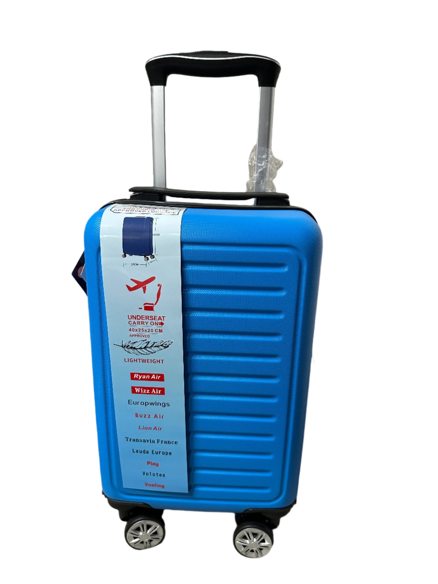 Cabin Bag 40X25X20CM Under Seat Carry On Travel Ryanair Luggage Wheel Suitcase