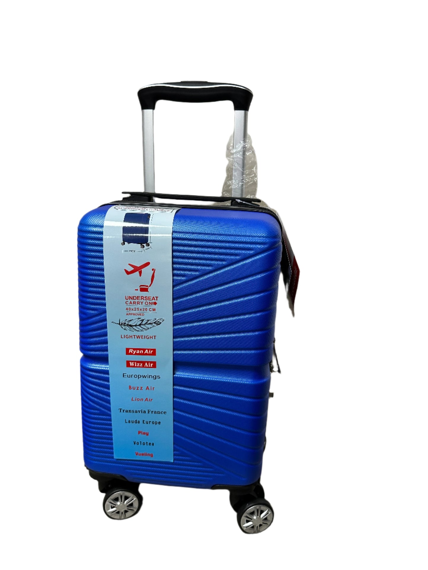 Cabin Bag 40X25X20CM Under Seat Carry On Travel Ryanair Luggage Wheel Suitcase