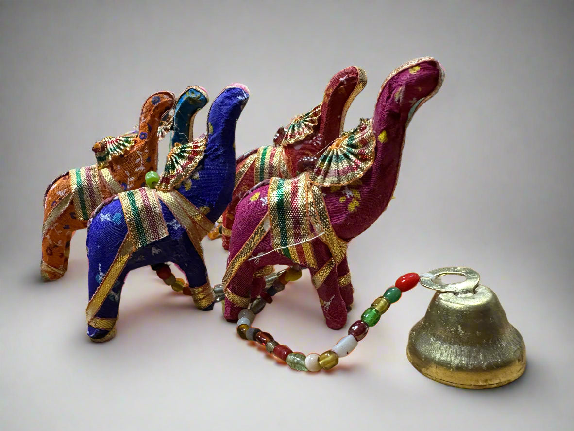 Handmade Elephants Multi-Colourful Door/Wall Hangings