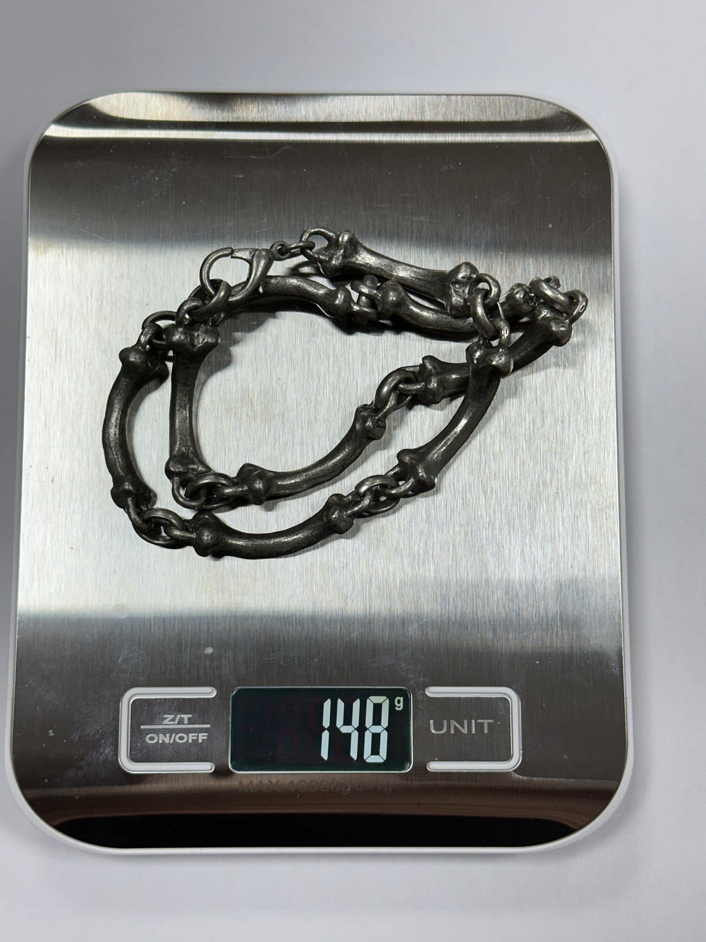 Stainless Steel Heavy Bones Style Necklace Chain Unisex