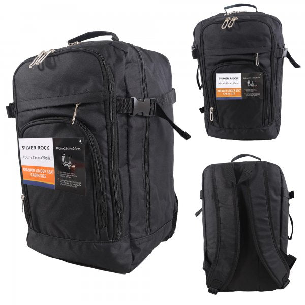 40x25x20 Ryanair Under Seat Carry On Luggage Backpack - TRAVEL FLIGHT CABIN BAG