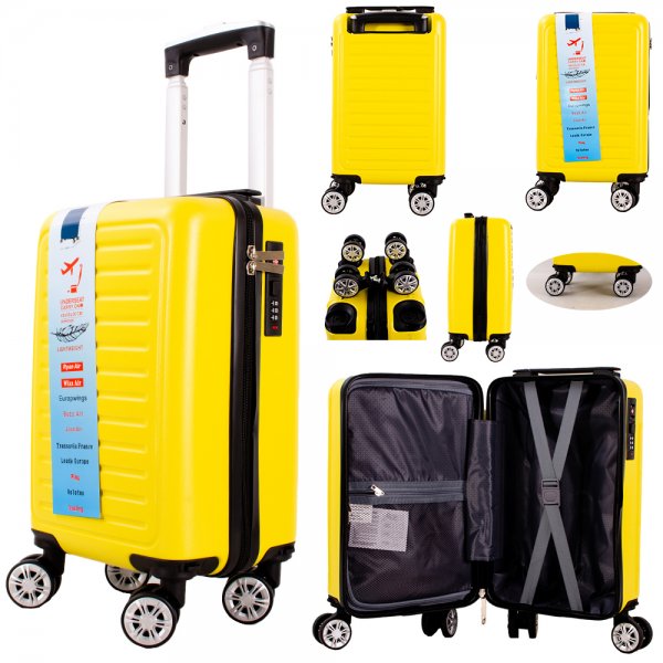 Cabin Bag 40X25X20CM Under Seat Carry On Travel Ryanair Luggage Wheel Suitcase