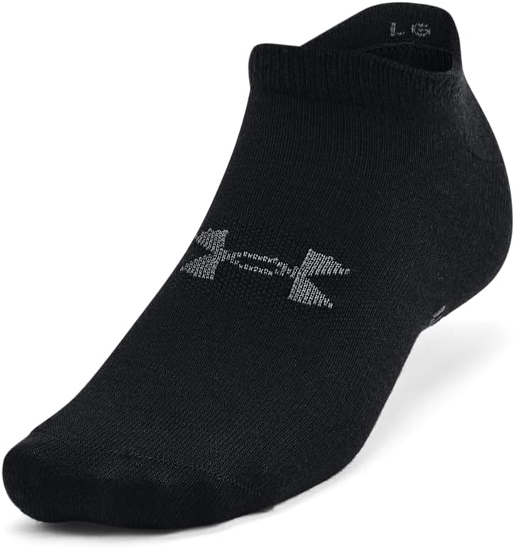 Under Armour Unisex Ua Essential No Show 6pk No Show 6pack Socks