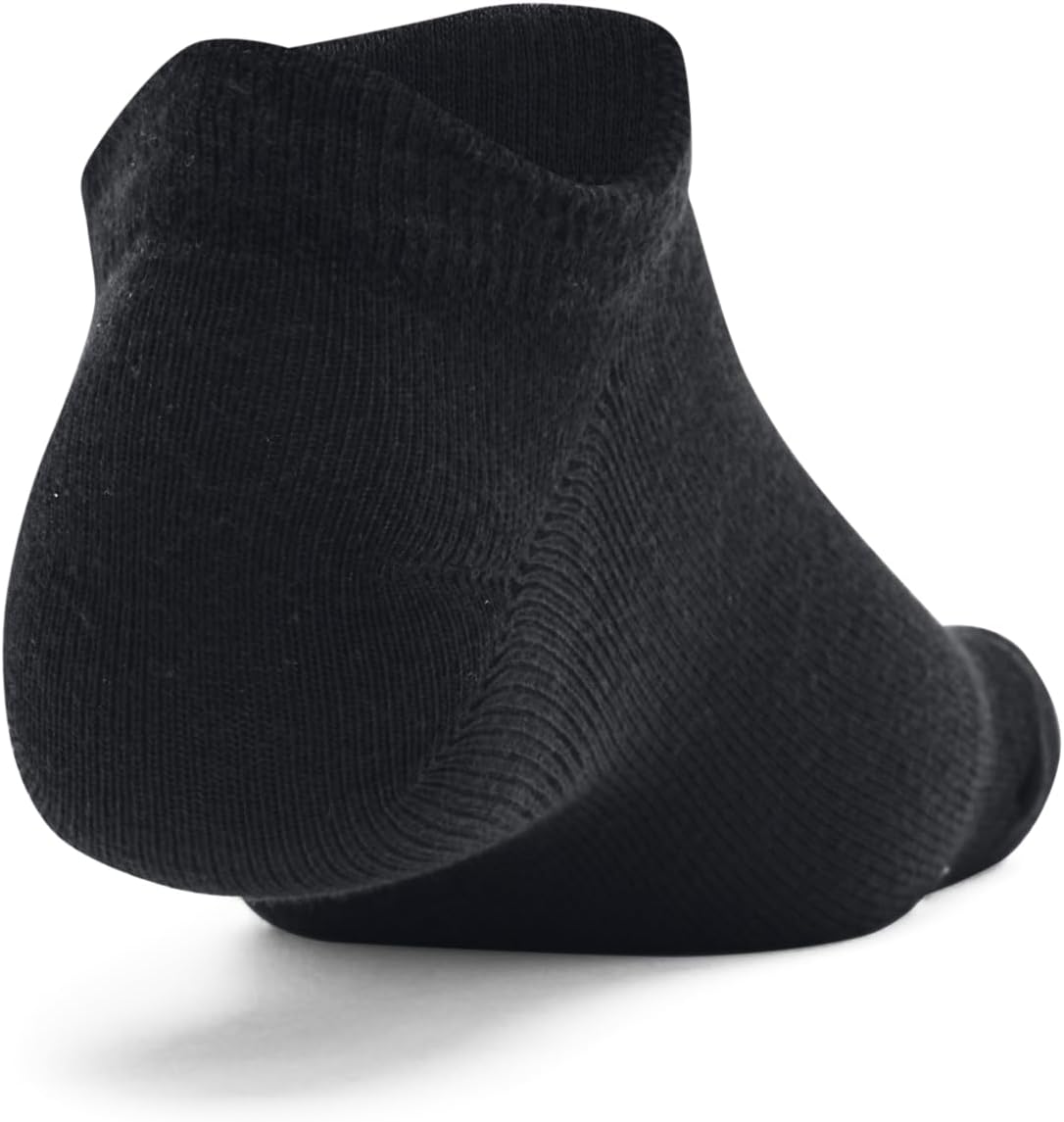 Under Armour Unisex Ua Essential No Show 6pk No Show 6pack Socks