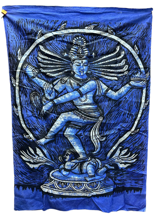 Natraj Shiva Dance Indian God Wall Tapestry Hanging Decoration Painting