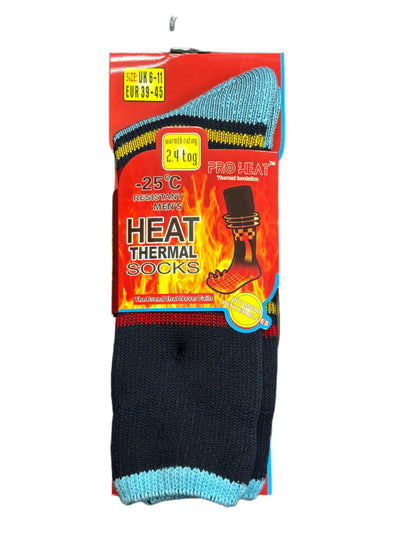 Mens Heat Thermal Socks 2.4 tog rating Winter Warmer UK Size 6-11