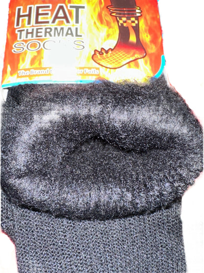 Mens Heat Thermal Socks Brushed Heavy Duty 2.4 Tog Warm Winter Socks