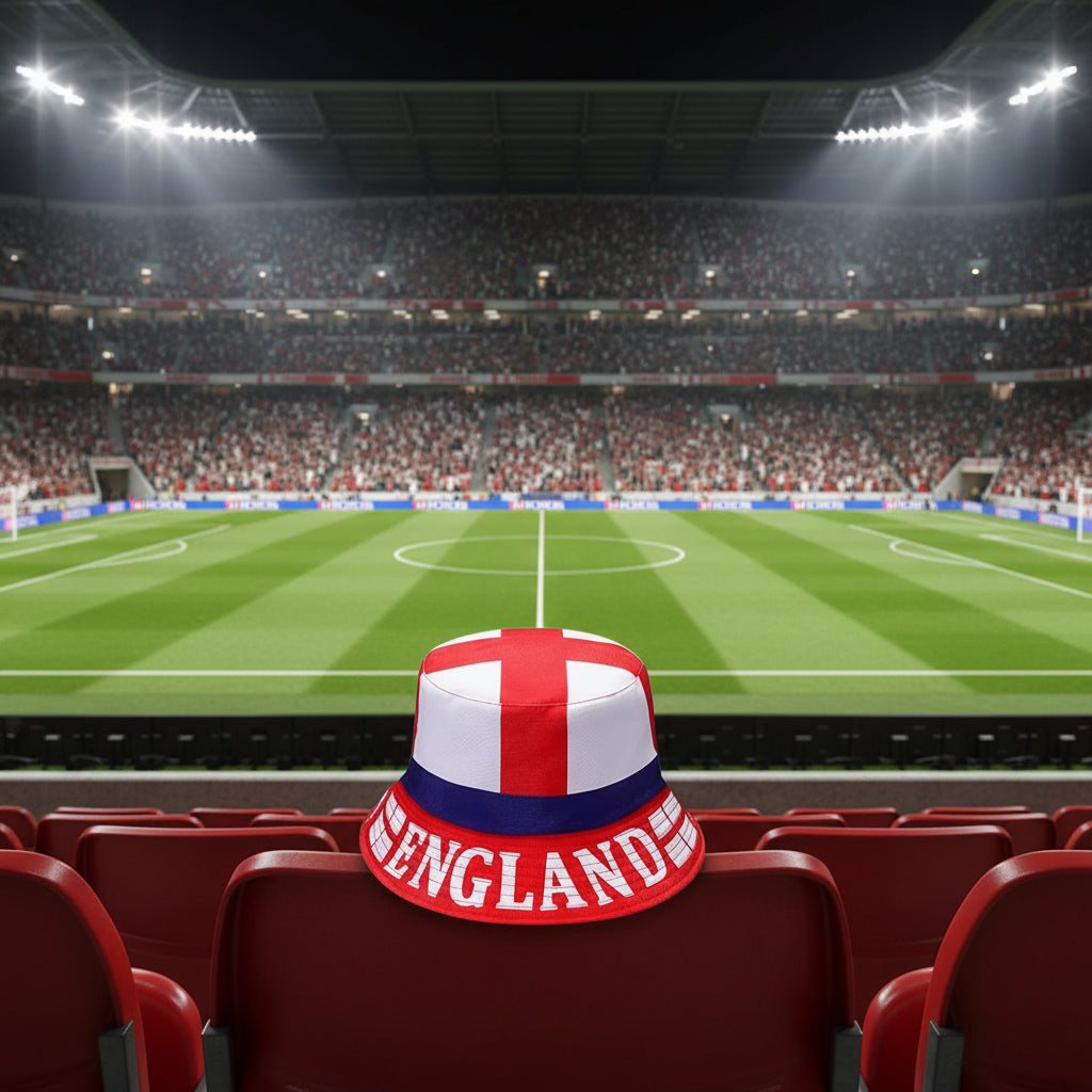 ENGLAND BUCKET HAT WORLD CUP CAP HAT GB UK UNISEX ONE SIZE