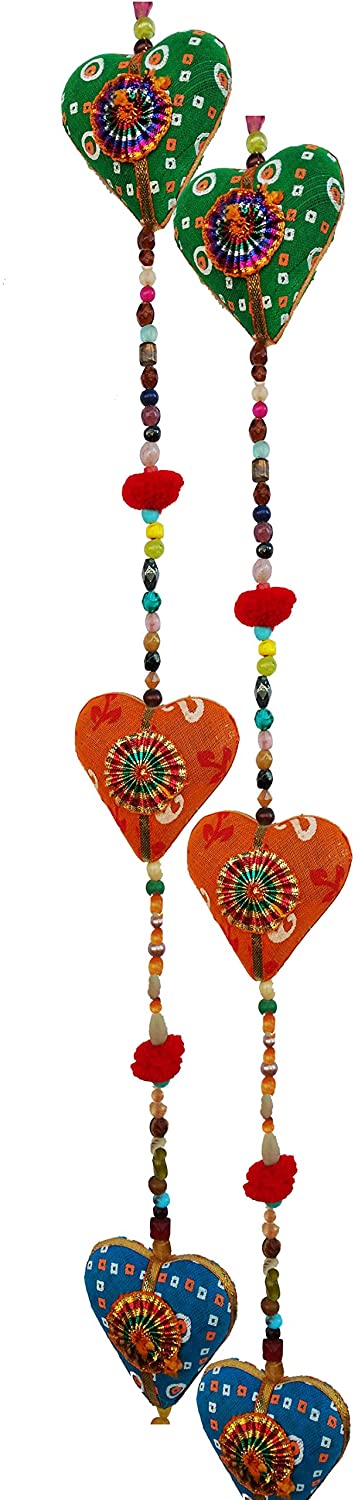 Handmade Hearts Love Multi-Colourful Door/Wall Hangings