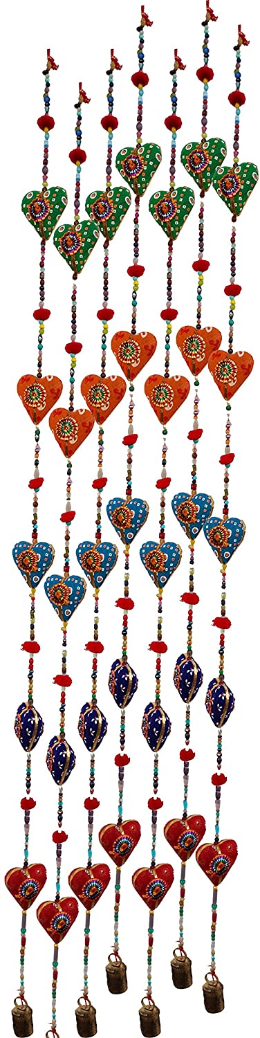 Handmade Hearts Love Multi-Colourful Door/Wall Hangings