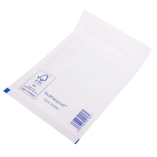 Featherpost Padded Bubble Envelope In White Internal Size 120x165mm A/000