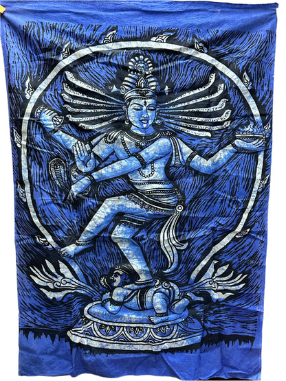 Natraj Shiva Dance Indian God Wall Tapestry Hanging Decoration Painting