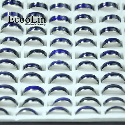 100Pcs Mood Temperature Change Emotion Feeling Color Changeable Mood Rings Lot Unisex Jewelry Bulk JP4026