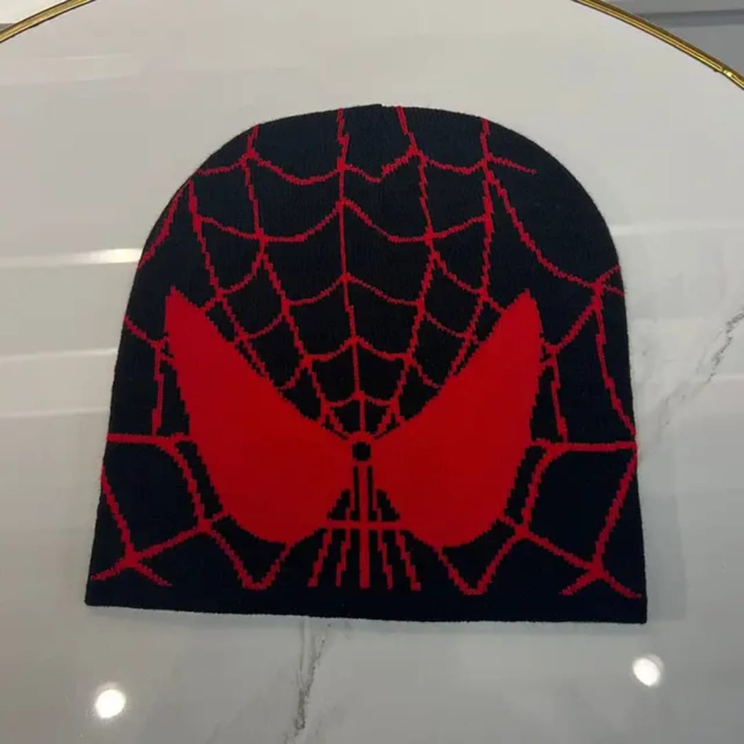 Spider Web Man Hats Beanie Cap Unisex Winter Accessories Y2K Fashion