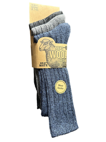 Chaussettes en laine mélangée pour hommes