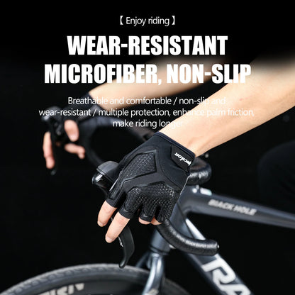 New Half-Finger Mens And Womens Cycling Gloves Liquid Silicone Shock-Absorbing Breathable Sports Bike Fitness Gloves