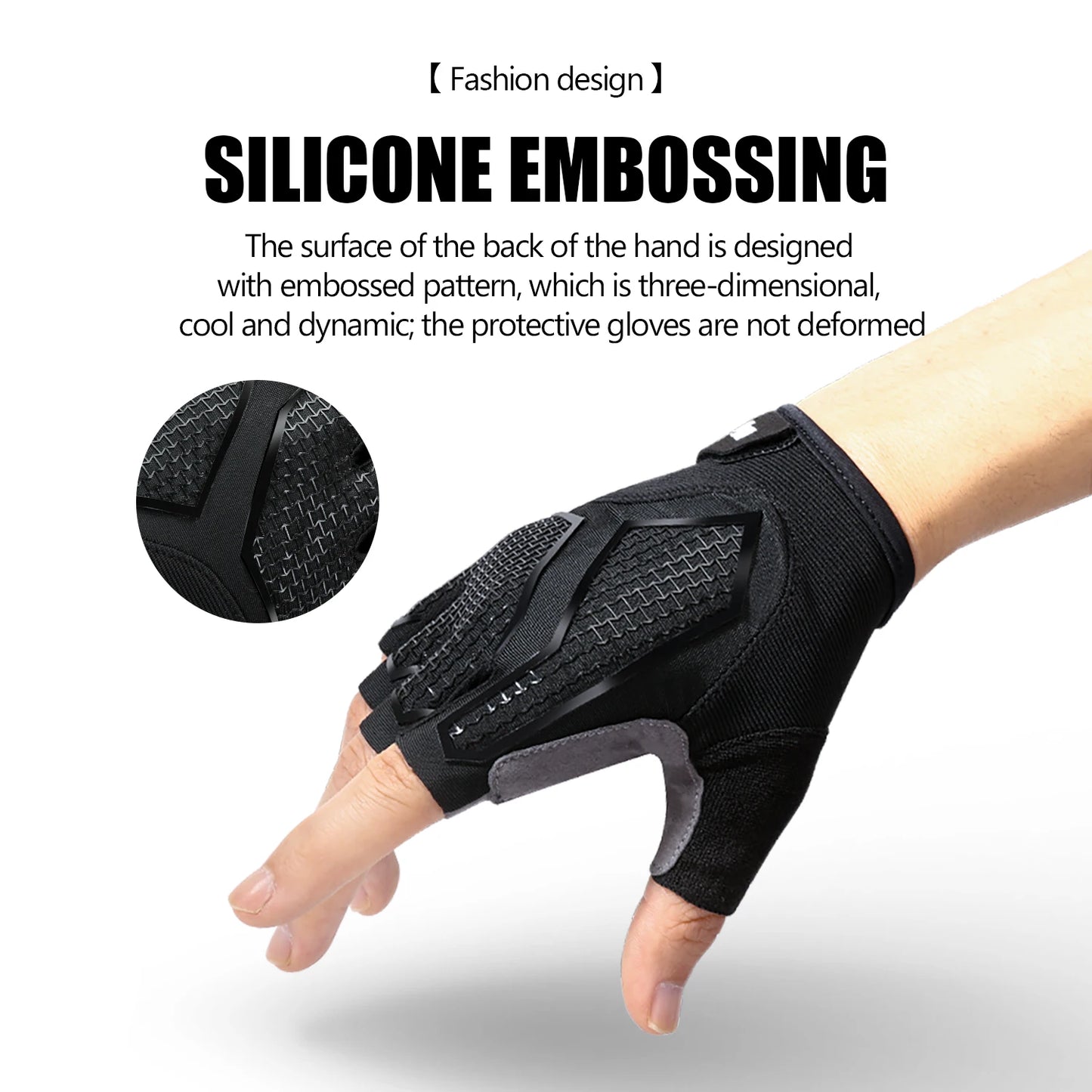 New Half-Finger Mens And Womens Cycling Gloves Liquid Silicone Shock-Absorbing Breathable Sports Bike Fitness Gloves