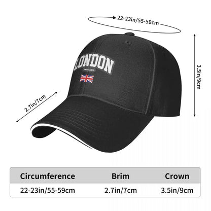 London England Flag UK High Quality Baseball Cap For Women Leisure Womens Snapback Caps Casual Unisex Hats