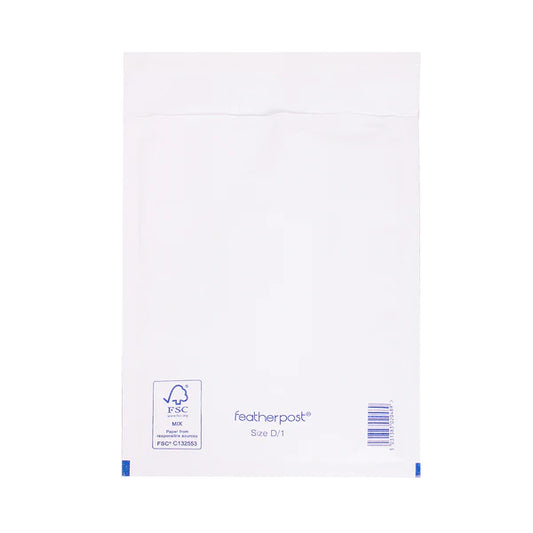 Featherpost Padded Bubble Envelope In White Internal Size 180x265mm D/1