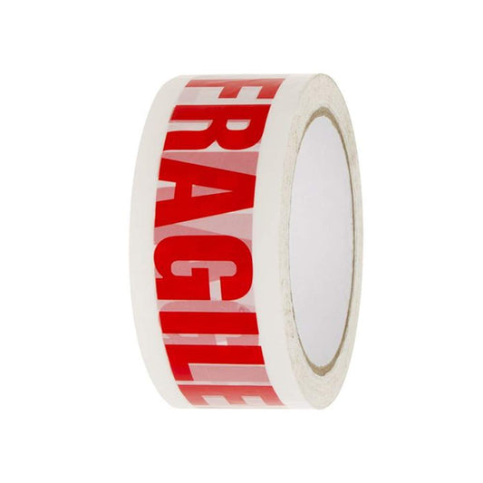 Ruban d'emballage fragile blanc 48 mm X 92 m (100 mètres)