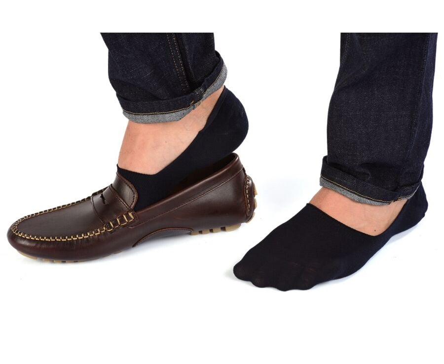 Doublure de chaussure chaussettes invisibles noires pour hommes UK Taille 6-11