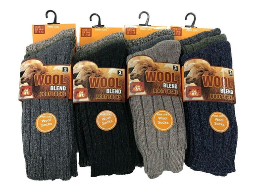 Mens Wool Blend Socks