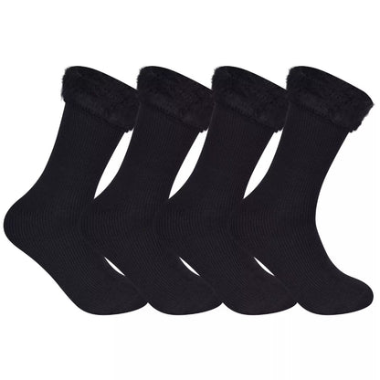 Mens Heat Thermal Socks Brushed Heavy Duty 2.4 Tog Warm Winter Socks
