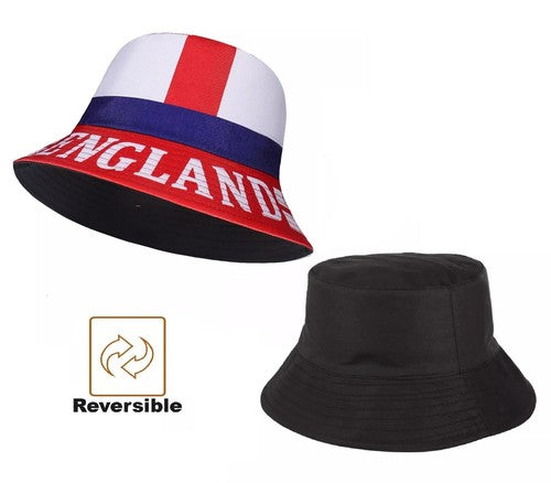 ENGLAND BUCKET HAT WORLD CUP CAP HAT GB UK UNISEX ONE SIZE