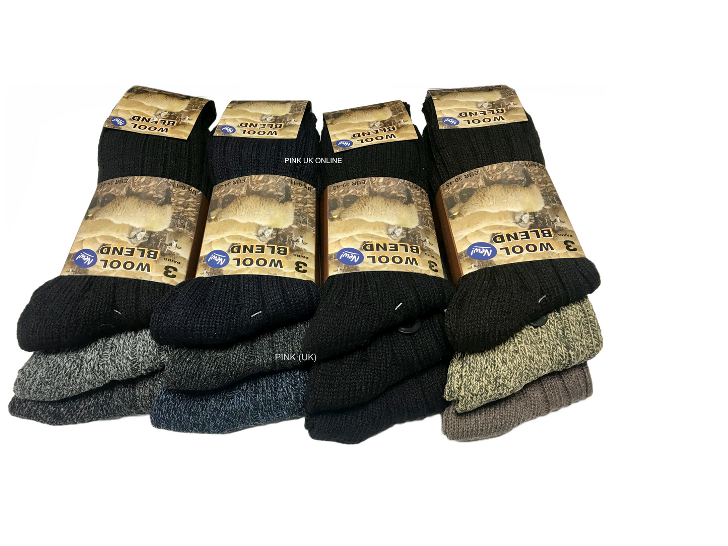 Mens Lambs Wool Socks Thermal Winter Warm Hiking Thick Work Boot Socks