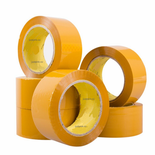 Yellow Brown Colour Tapes 48mm X 92m (100yards)