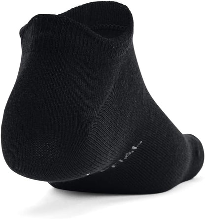 Under Armour Unisex Ua Essential No Show 6pk No Show 6pack Socks