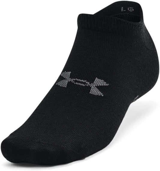Under Armour Unisex Ua Essential No Show 6pk No Show 6pack Socks