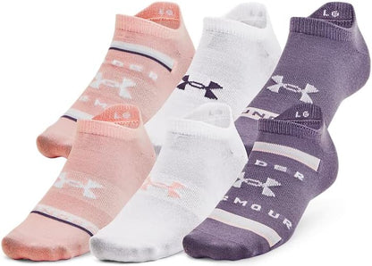 Under Armour Unisex Ua Essential No Show 6pk No Show 6pack Socks